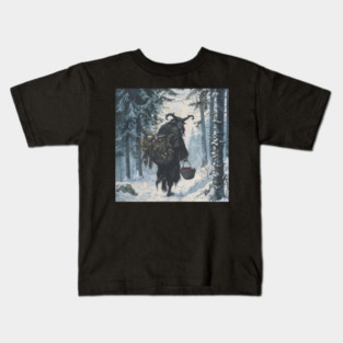 Krampus is Coming Kids T-Shirt