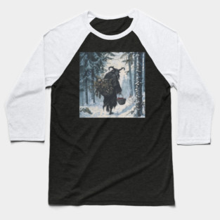 Krampus is Coming Baseball T-Shirt