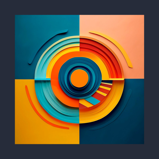 Abstract Circular Design by Teresa Maia