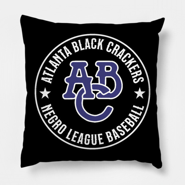 Atlanta Black Crackers Negro League Baseball Pillow by UrbanLifeApparel