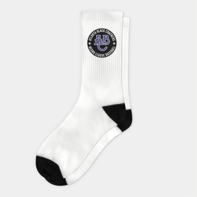 Atlanta Black Crackers Negro League Baseball Tribute Socks by UrbanLifeApparel