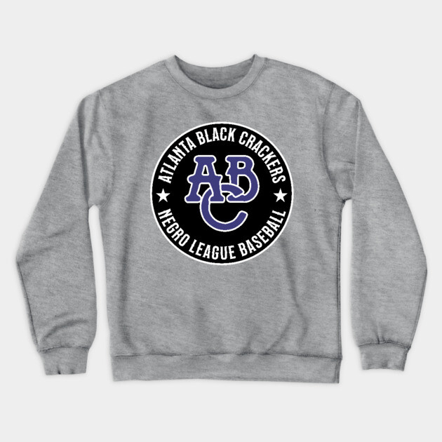 Atlanta Black Crackers Negro League Baseball Tribute Crewneck Sweatshirt by UrbanLifeApparel