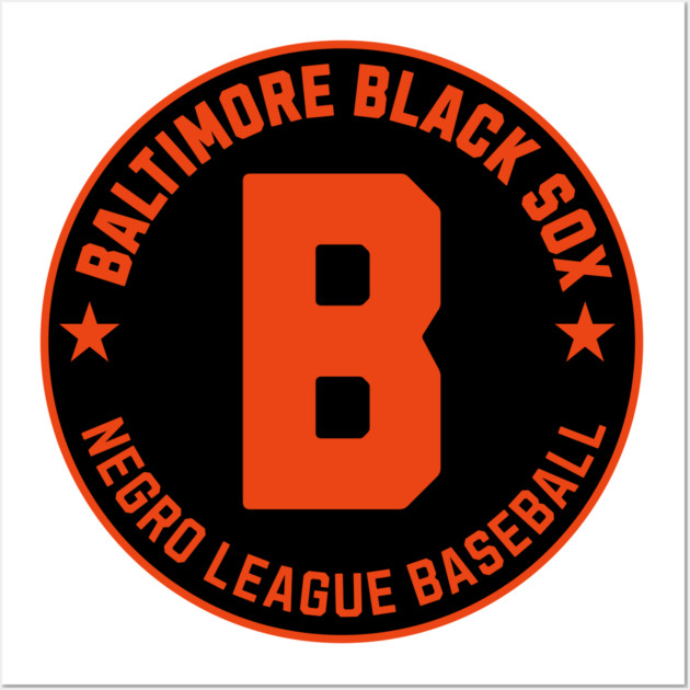 Baltimore Black Sox Negro League Baseball Tribute Wall Art by UrbanLifeApparel