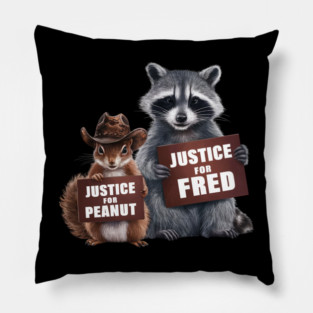 justice for peanut the squirrel justice for fred Pillow