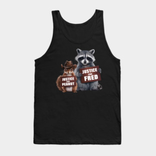 justice for peanut the squirrel justice for fred Tank Top