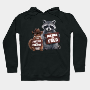 justice for peanut the squirrel justice for fred Hoodie