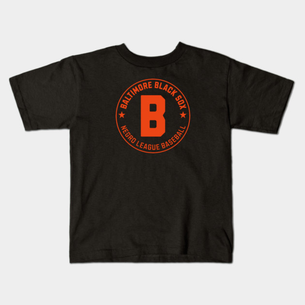 Baltimore Black Sox Negro League Baseball Tribute Kids T-Shirt by UrbanLifeApparel