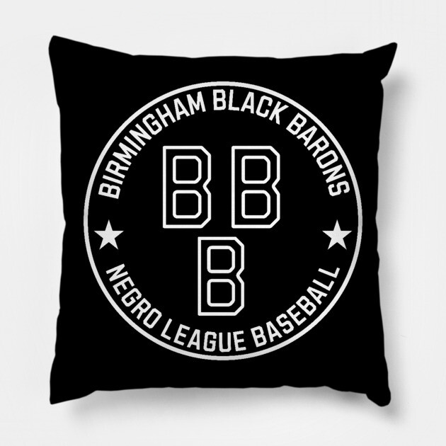 Birmingham Black Barons - Tribute Clean BG Pillow by UrbanLifeApparel