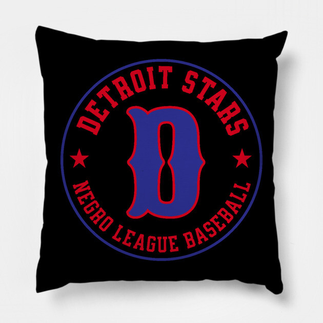 The Detroit Stars Negro League Baseball - Tribute Big D Pillow by UrbanLifeApparel