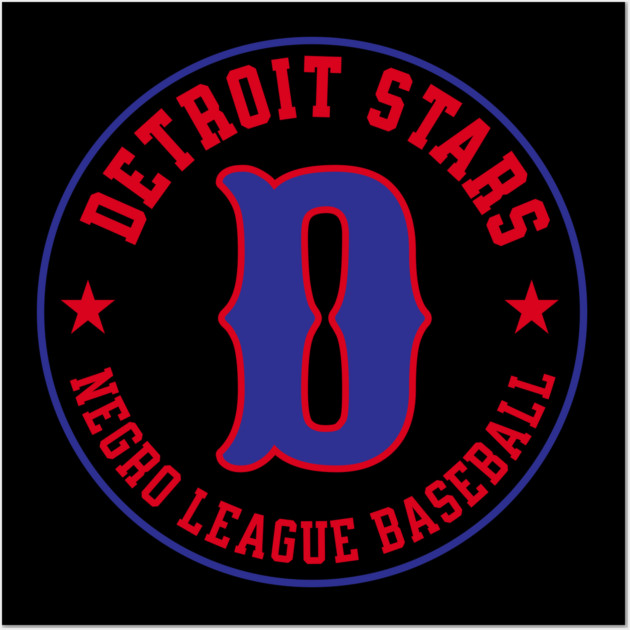 The Detroit Stars Negro League Baseball - Tribute Big D Wall Art by UrbanLifeApparel