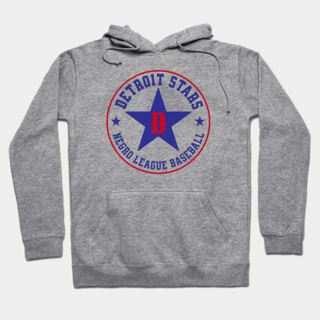 The Detroit Stars Negro League Baseball - Tribute - Blue Star Hoodie by UrbanLifeApparel