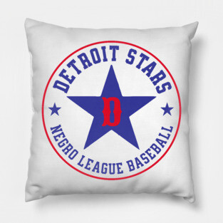 The Detroit Stars Negro League Baseball - Tribute - Blue Star Pillow