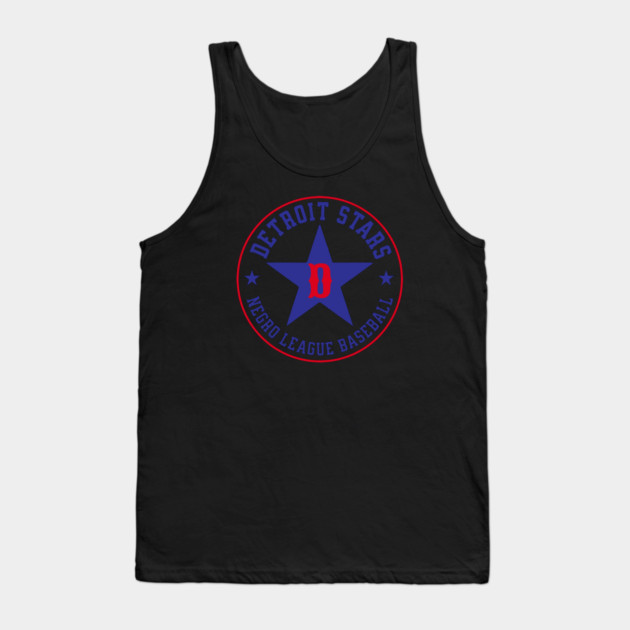 The Detroit Stars Negro League Baseball - Tribute - Blue Star Tank Top by UrbanLifeApparel