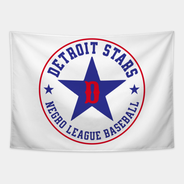 The Detroit Stars Negro League Baseball - Tribute - Blue Star Tapestry by UrbanLifeApparel