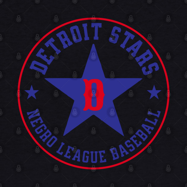 The Detroit Stars Negro League Baseball - Tribute - Blue Star by UrbanLifeApparel
