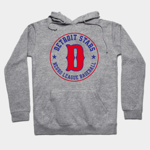 The Detroit Stars Negro League Baseball - Tribute Red D Hoodie by UrbanLifeApparel