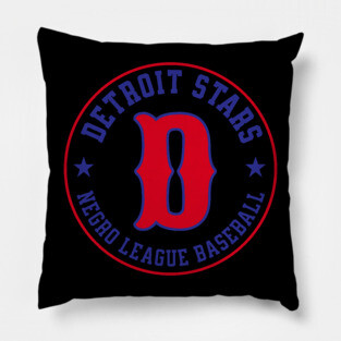 The Detroit Stars Negro League Baseball - Tribute Red D Pillow