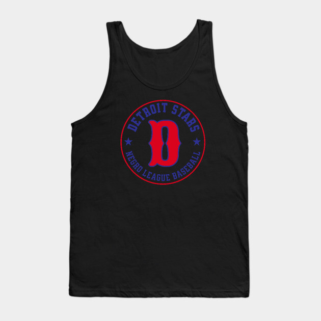The Detroit Stars Negro League Baseball - Tribute Red D Tank Top by UrbanLifeApparel