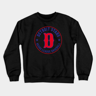 The Detroit Stars Negro League Baseball - Tribute Red D Crewneck Sweatshirt