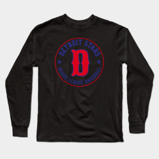 The Detroit Stars Negro League Baseball - Tribute Red D Long Sleeve T-Shirt