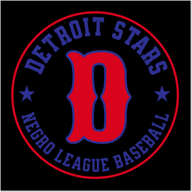 The Detroit Stars Negro League Baseball - Tribute Red D Wall Art by UrbanLifeApparel