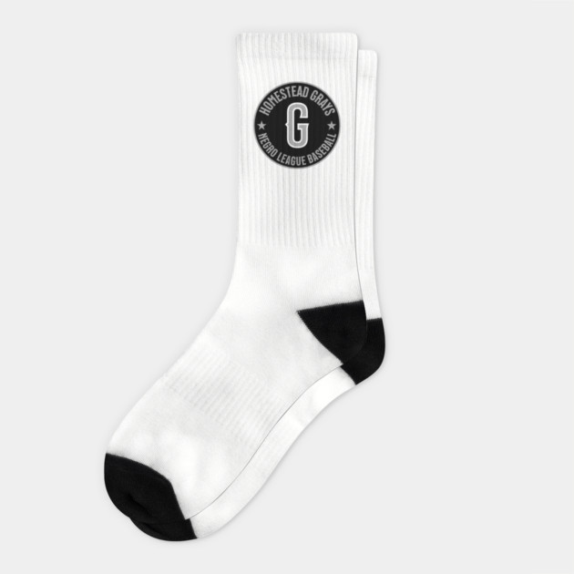 Homestead Grays Negro League Baseball - Tribute - BLK Socks by UrbanLifeApparel