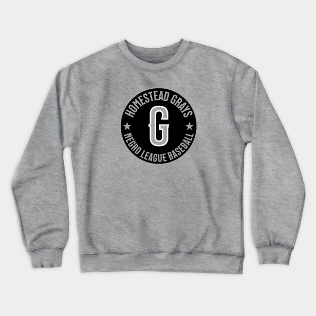 Homestead Grays Negro League Baseball - Tribute - BLK Crewneck Sweatshirt by UrbanLifeApparel