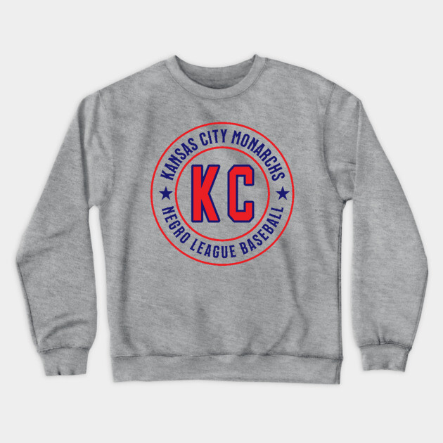 Kansas City Monarchs Negro League Baseball - Tribute - Reverse Crewneck Sweatshirt by UrbanLifeApparel