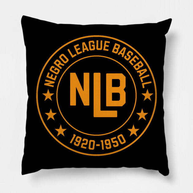 NLB - Negro League Baseball - Tribute - Gold Pillow by UrbanLifeApparel