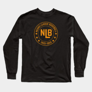 NLB - Negro League Baseball - Tribute - Gold Long Sleeve T-Shirt