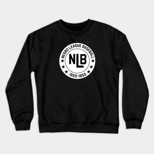 NLB - Negro League Baseball - Tribute - Blk on Wht Crewneck Sweatshirt