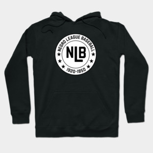 NLB - Negro League Baseball - Tribute - Blk on Wht Hoodie