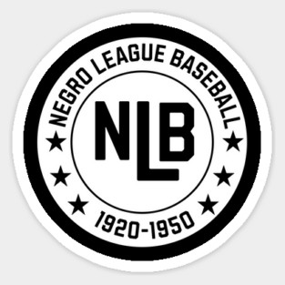 NLB - Negro League Baseball - Tribute - Blk on Wht Magnet
