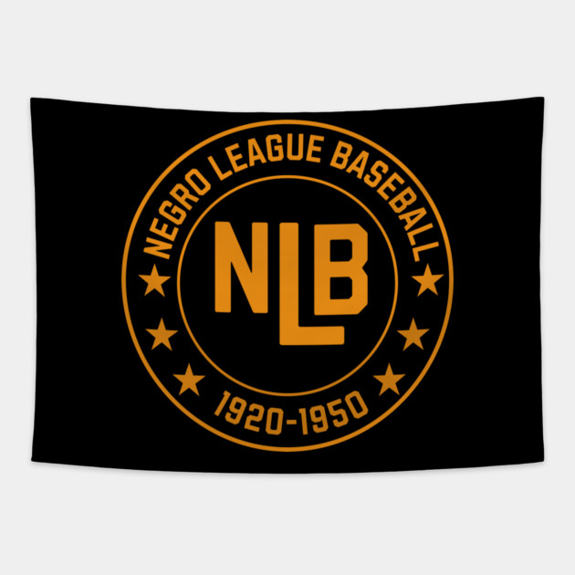 NLB - Negro League Baseball - Tribute - Gold/Blk Tapestry by UrbanLifeApparel