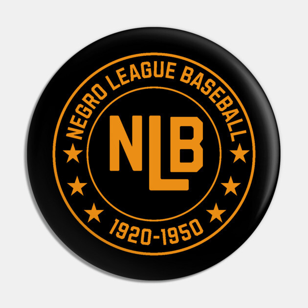 NLB - Negro League Baseball - Tribute - Gold/Blk Pin by UrbanLifeApparel