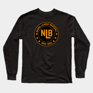NLB - Negro League Baseball - Tribute - Gold/Blk Long Sleeve T-Shirt