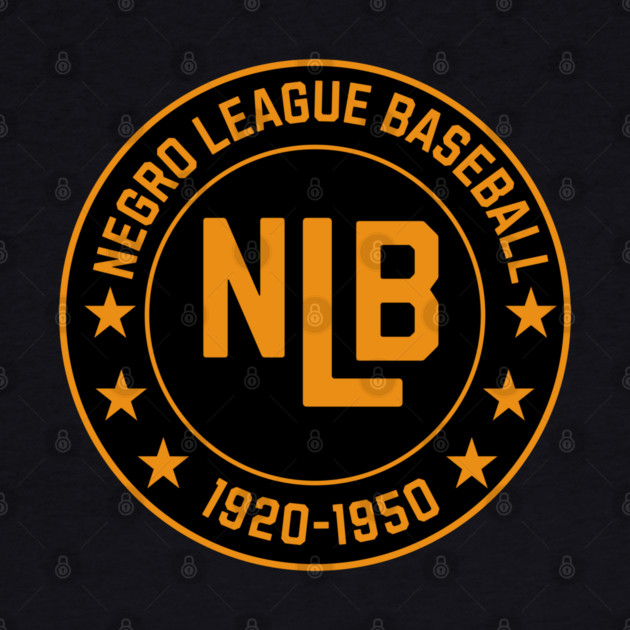 NLB - Negro League Baseball - Tribute - Gold/Blk by UrbanLifeApparel