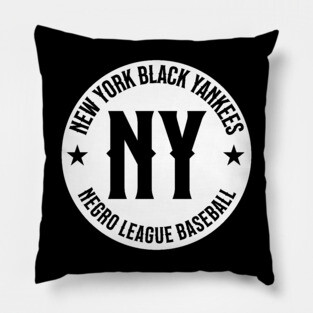 New York Black Yankees - Negro League Baseball - Tribute Blk/Wht Pillow
