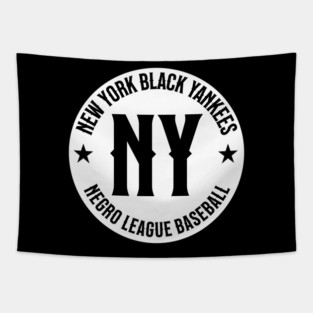 New York Black Yankees - Negro League Baseball - Tribute Blk/Wht Tapestry