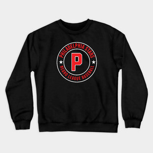 The Philadelphia Stars - Negro Leagues Baseball - Tribute Red Crewneck Sweatshirt