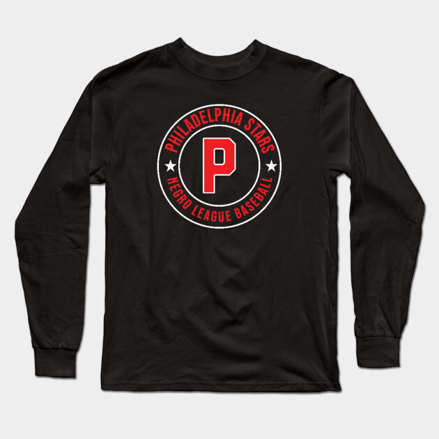 The Philadelphia Stars - Negro Leagues Baseball - Tribute Red Long Sleeve T-Shirt by UrbanLifeApparel