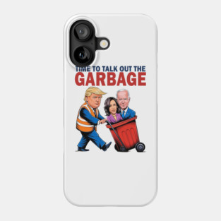 Funny Trump Garbage Voter Kamala, President 47 Winner Kamala Election, Garbage Truck Trash 2024 Phone Case