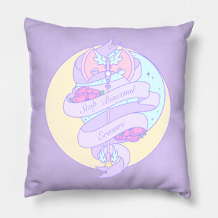 Stop Bisexual Erasure Pillow