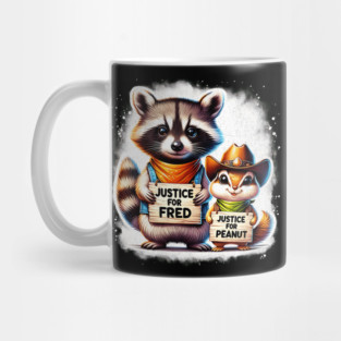 Justice For Peanut The Squirrel And Fred the Raccon Mug