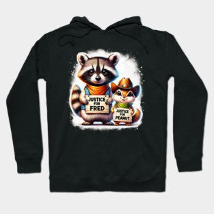 Justice For Peanut The Squirrel And Fred the Raccon Hoodie