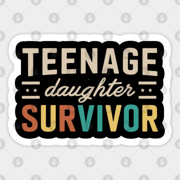 Teenage Daughter Survivor Parenting Life Funny Sticker by Anticorporati