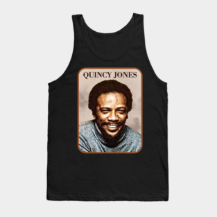 Quincy Jones / Retro Vintage Fan Design Tank Top