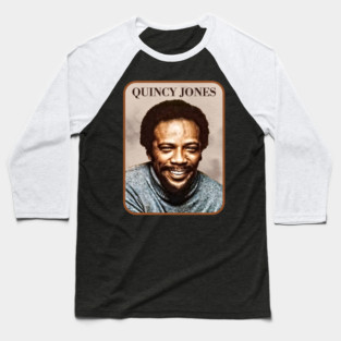 Quincy Jones / Retro Vintage Fan Design Baseball T-Shirt