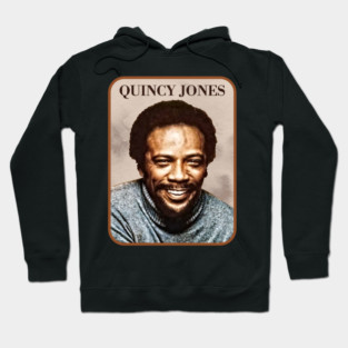 Quincy Jones / Retro Vintage Fan Design Hoodie