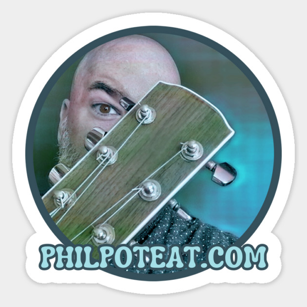 Phil Poteat Music Retro Logo Sticker by PhilPoteat